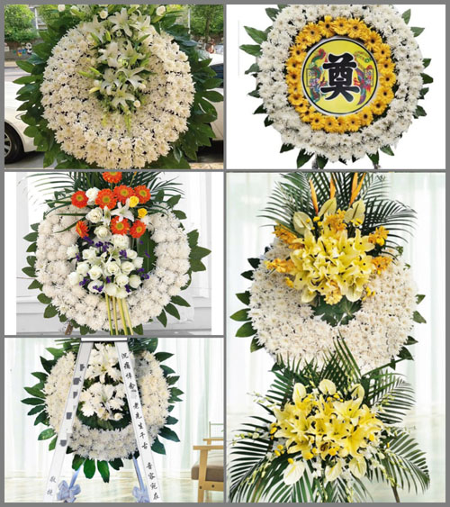 福建漳州平和县芦溪镇芦丰村花圈速递
